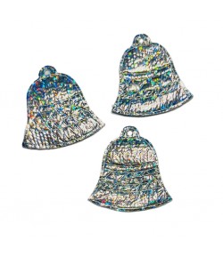 CLOCHES X3 - ARGENT 3X3.1CM