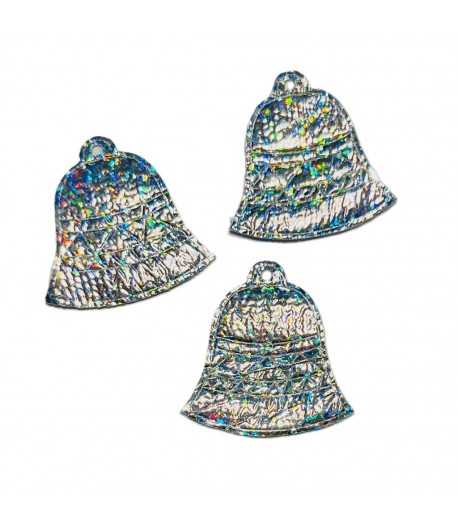 CLOCHES X3 - ARGENT 3X3.1CM
