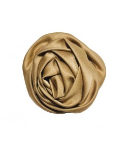 FLEUR EN TISSU - CAFE 6.5CM