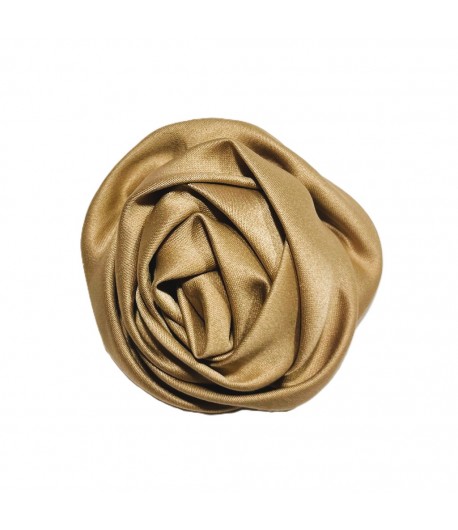 FLEUR EN TISSU - CAFE 6.5CM