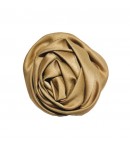 FLEUR EN TISSU - CAFE 6.5CM