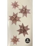 KIT BANDELETTES PAPIER POUR 14 ETOILES BRUN