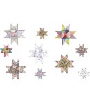 KIT BANDELETTES PAPIER POUR 15 ETOILES MULTICOLORE