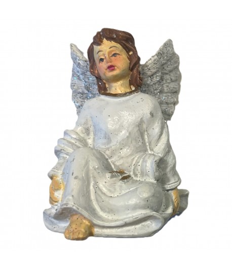 ANGE ASSIS EN RESINE 3.8X6.8CM