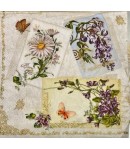 SERVIETTE BOUQUETS FLEURIS