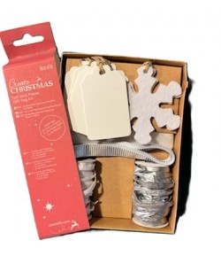KIT DECO CADEAUX ARGENT/KRAFT
