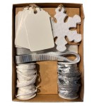 KIT DECO CADEAUX ARGENT/KRAFT