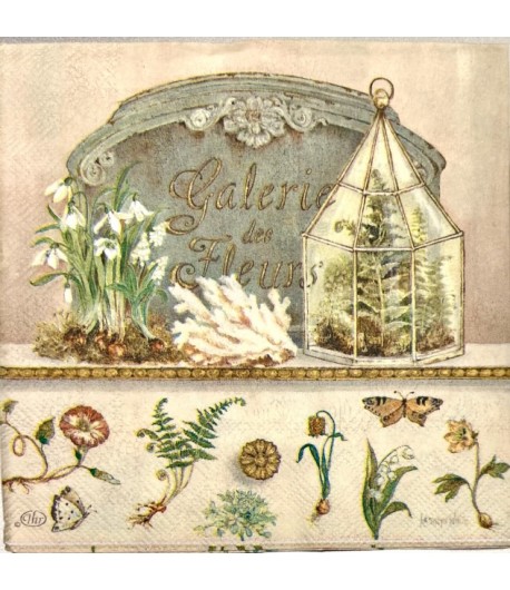 SERVIETTE GALERIE DES FLEURS