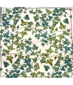 SERVIETTE LIERRE FOND CREME