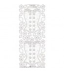 STICKERS GRAND CORSET ARGENT