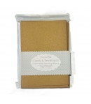 10 CARTES + ENVELOPPES 12.5X17.2 BRUN OR METAL