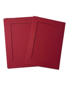 6 CARTES PASSE PARTOUT RECTANGULAIRE BORDEAUX 10.8X15.5CM