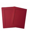 6 CARTES PASSE PARTOUT RECTANGULAIRE BORDEAUX 10.8X15.5CM