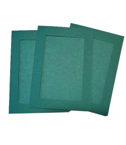 6 CARTES PASSE PARTOUT RECTANGULAIRE VERT 10.8X15.5CM