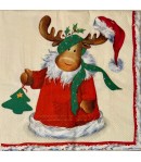 SERVIETTE LES RENNES DE NOEL