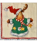 SERVIETTE LES RENNES DE NOEL