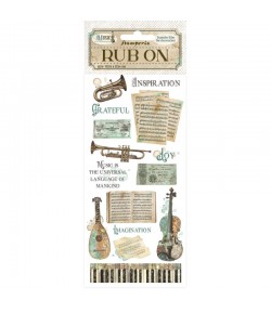 RUB ON MUSIC DFLRB124 STAMPERIA