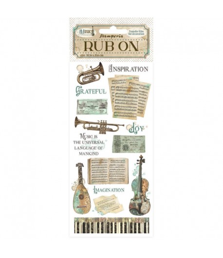 RUB ON MUSIC DFLRB124 STAMPERIA