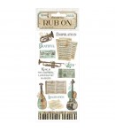 RUB ON MUSIC DFLRB124 STAMPERIA