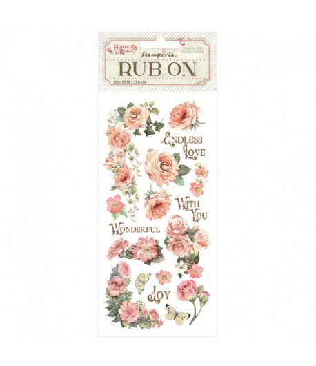 RUB ON HOUSE OF ROSES DFLRB152 STAMPERIA