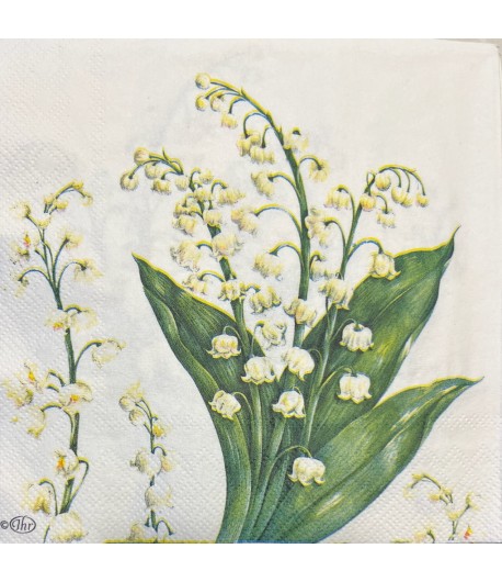 SERVIETTE MUGUET