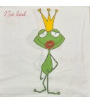 SERVIETTE PRINCE GRENOUILLE KISS ME