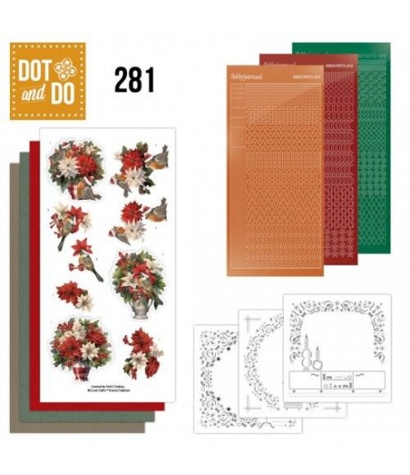 KIT 3D DOT AND DO FLORAL CHRISTMAS - DODO281