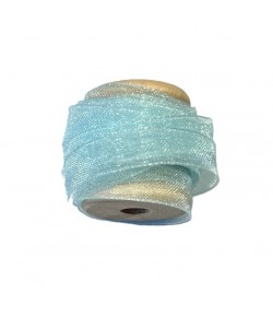 RUBAN EN TULLE BLEU CLAIR 0.6CMX2M