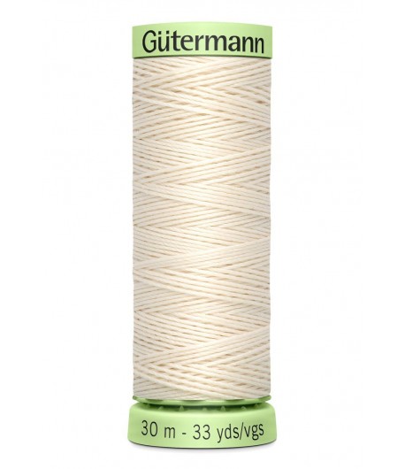 BOBINE DE FIL RESISTANT EN POLYSTER ECRU 30M