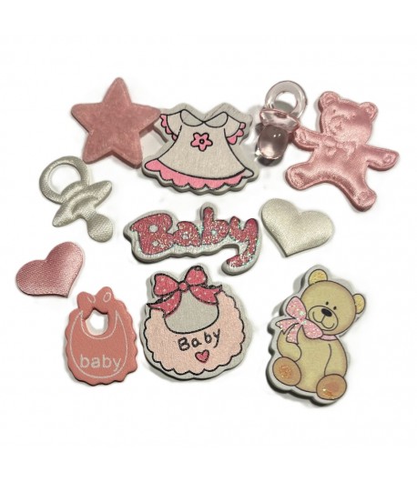 LOT ACCESSOIRES ATILOLOU TONS ROSES