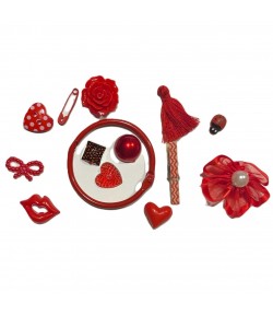 LOT ACCESSOIRES ATILOLOU TONS ROUGES