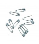 10 MINI EPINGLES A NOURRICE BLEU CIEL 18MM