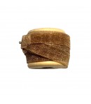 RUBAN EN TULLE MARRON GLACE 0.6CMX2M