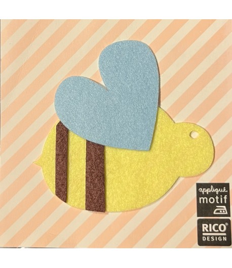 ECUSSON A REPASSER EN FEUTRINE ABEILLE