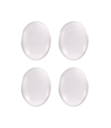 CABOCHONS OVAL TRANSPARENTS 2.1X2.9CM X4