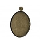 PENDENTIF BRONZE OVAL 2.2X3.5CM