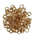 ANNEAUX EN ALUMINIUM 12MM DORE X120