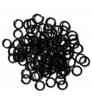 ANNEAUX EN ALUMINIUM 12MM NOIR X120