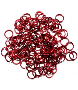 ANNEAUX EN ALUMINIUM 12MM RUBIS X120