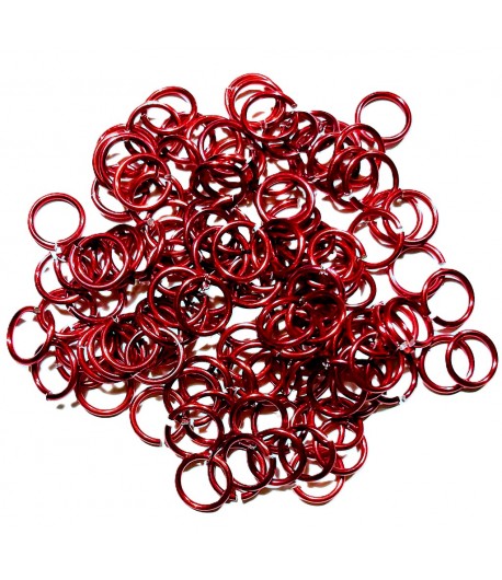 ANNEAUX EN ALUMINIUM 12MM RUBIS X120