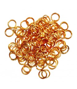 ANNEAUX EN ALUMINIUM 10MM DORE X135