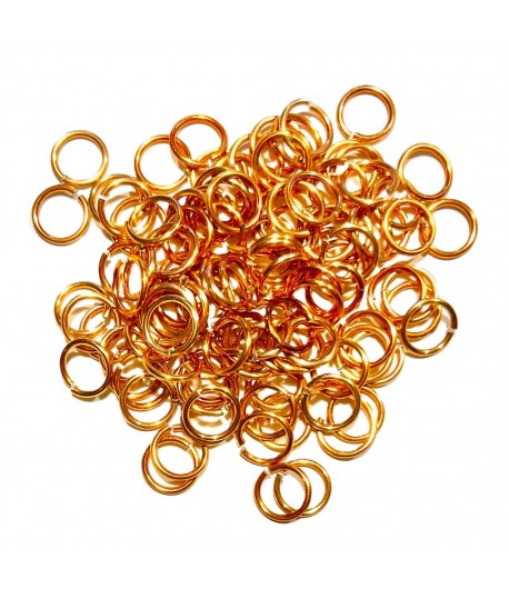 ANNEAUX EN ALUMINIUM 12MM CUIVRE X135