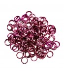 ANNEAUX EN ALUMINIUM 12MM ROSE X120