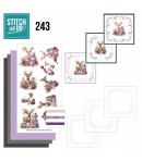 KIT 3D A BRODER PASTEL PURPLE CHRISTMAS - STITCH AND DO - STDO243