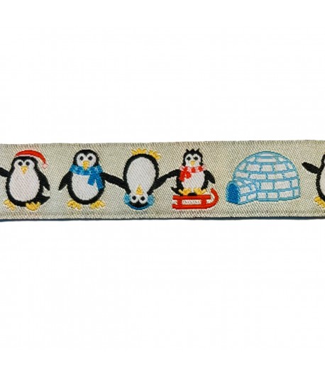 RUBAN PINGOUINS 16CMX1M