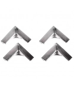 ANGLES EN METAL ARGENT 14X14MM X4