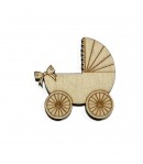 FORME BOIS POUSSETTE 3.8X3.9X0.2CM