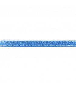 RUBAN EN TISSU SATIN BLEU - 0.3CMX1M