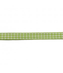 RUBAN VICHY VERT ANIS 1CM - 1M