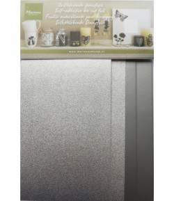 FEUILLETS ADHESIFS ARGENT 10X22.9CM X4